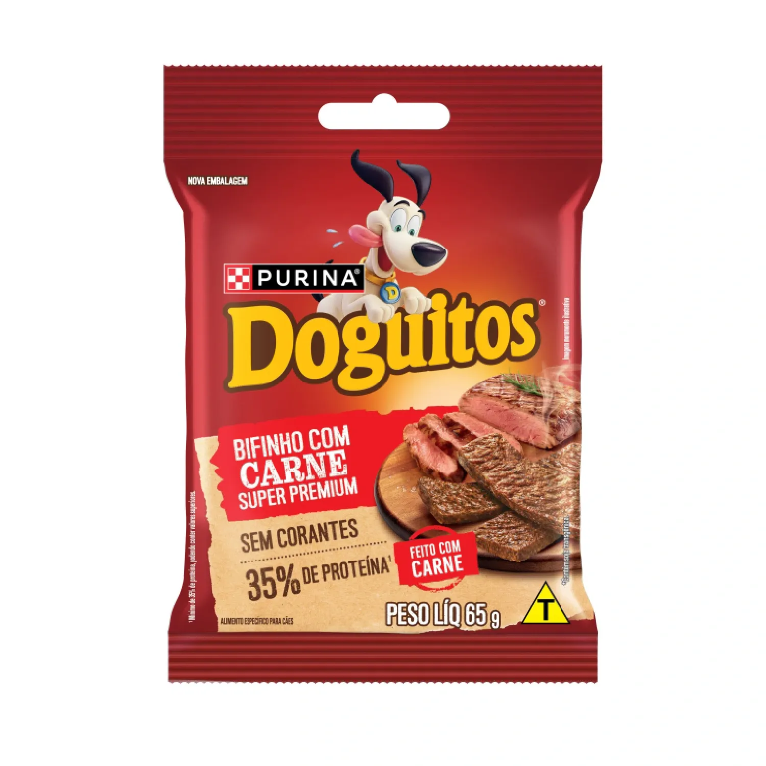 Petisco Cães Doguitos Rodízio Carne Purina